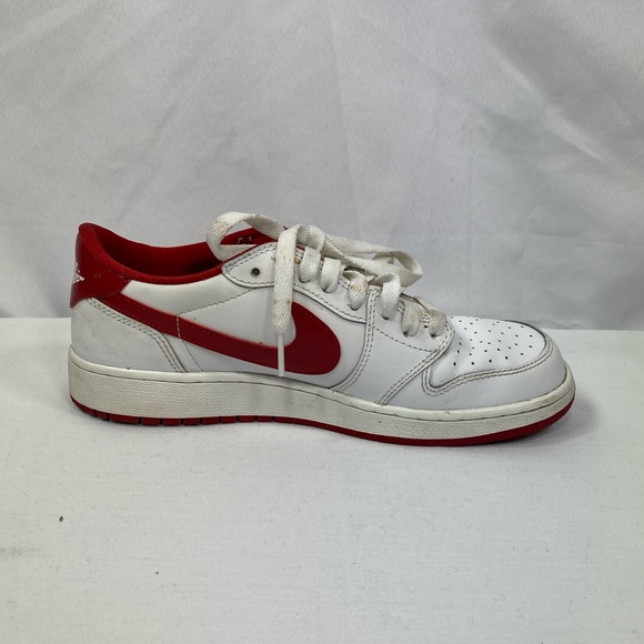 Nike Air Jordan 1 Retro Low OG BG White Varsity Red 709999-101 Wmns 7.5 Youth 6Y - Picture 7 of 14